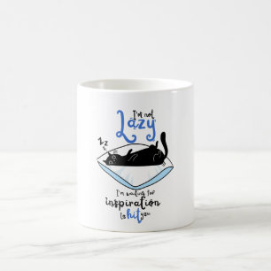 Lui zwart kat & inspiratie quote keramische koffie koffiemok