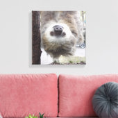 Luiaard 12" x 12" Canvas Print (Insitu (Woonkamer))