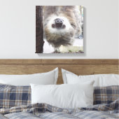 Luiaard 12" x 12" Canvas Print (Insitu (Slaapkamer))