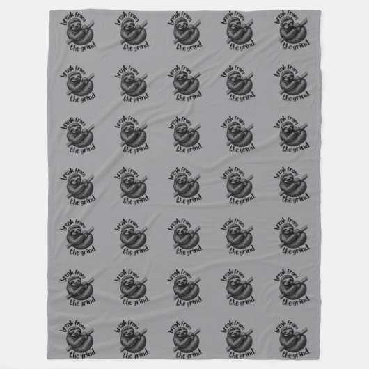 Luiaard 2 BFTG Fleece Deken (Voorkant)