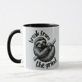 Luiaard 2 koffiemok mok
