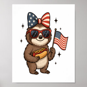 Luiaard 4 juli poster