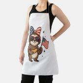 Luiaard 4 juli schort (Insitu)