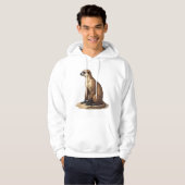 Luiaard Antieke Gravure Retro Grafisch (2) Hoodie (Voorkant volledig)