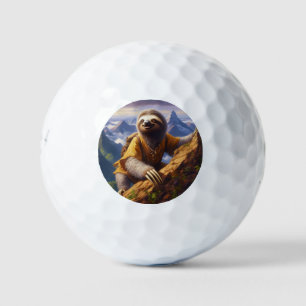 Luiaard Bergbeklimmen Golfballen