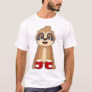 Luiaard Bokshandschoenen Boksen T-shirt
