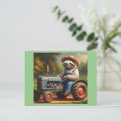 luiaard briefkaart (Staand voorkant)