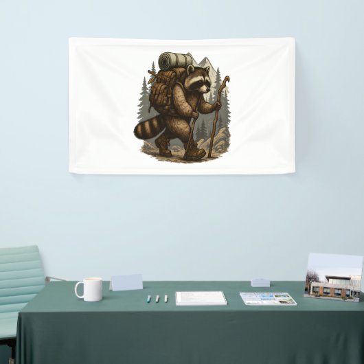 Luiaard Camping Wandelen Spandoek (Beurs)