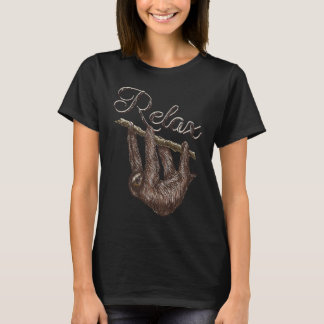 Luiaard chillen, dit is de manier om te ontspannen t-shirt