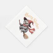 Luiaard Cute Halloween Heks Grappig Essential T-Sh Servet (Hoek)