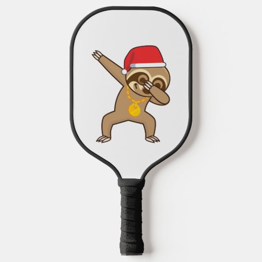 Luiaard dab Sticker Pickleball Paddle (Voorkant)