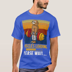 Luiaard Deadlifting Grappige Fitness Gym Lover T-shirt