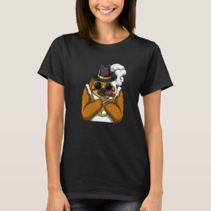 Luiaard dier rookt sigaretten in hip hop tha stijl t-shirt