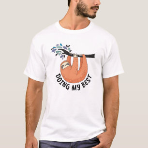Luiaard Doe Mijn Best T-shirt
