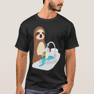 Luiaard Doet Afwas Water Loopt Over Moppige Luiaar T-shirt