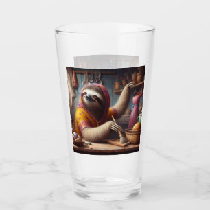 Luiaard Een keuken schoonmaken Glas