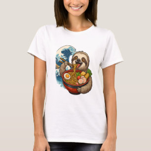 Luiaard eet Japans Ramen T-shirt