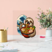 Luiaard eet Japanse Ramen Acryl Bord (Huwelijk)