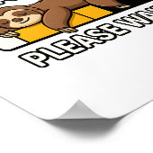 Luiaard energiebesparende stemming poster (Hoek)