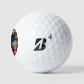 luiaard gestoorde wetenschapper golfballen (Logo)