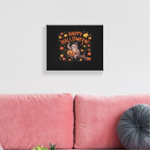Luiaard Halloween Day Oversized T-shirt Canvas Afdruk (Insitu (Woonkamer))