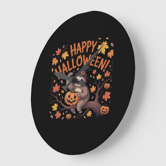 Luiaard Halloween Day Oversized T-shirt Grote Klok (Hoek)