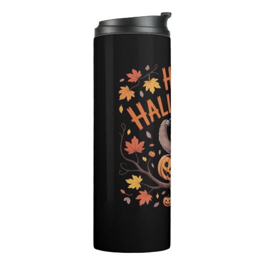 Luiaard Halloween Day Oversized T-shirt Thermosbeker (Gedraaid links)