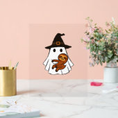 Luiaard Halloween Ghost Witch Pet Dierenvrienden B Acryl Bord (Huwelijk)