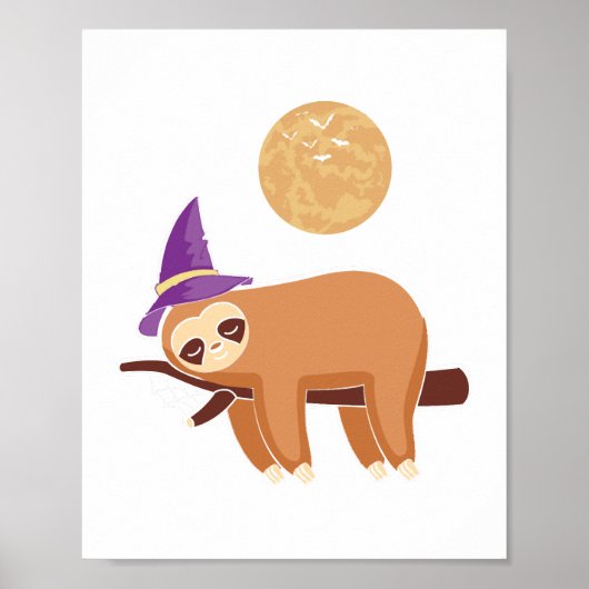 luiaard, halloween luiaard poster (Voorkant)