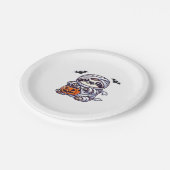 Luiaard Halloween Mummy Kinder Vrouwen Mannen Luia Papieren Bordje (Gekanteld)