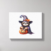 Luiaard Halloween Outfit Classic T-shirt Canvas Afdruk (Voorkant)