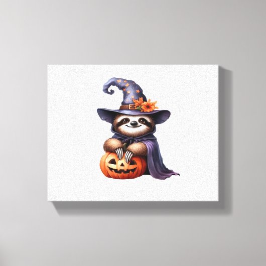 Luiaard Halloween Outfit Classic T-shirt Canvas Afdruk (Voorkant)