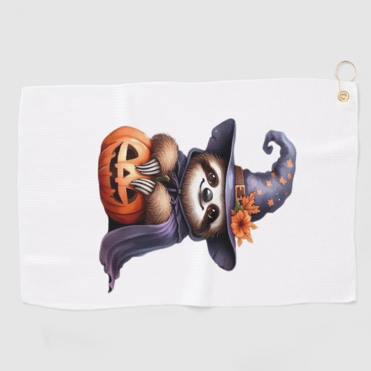 Luiaard Halloween Outfit Classic T-shirt Golfhanddoek (Horizontaal)