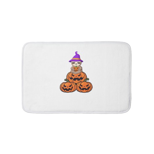 Luiaard Halloween Premium T-shirt Badmat (Voorkant)