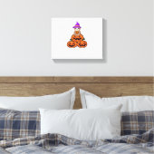 Luiaard Halloween Premium T-shirt Canvas Afdruk (Insitu (Slaapkamer))