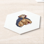 Luiaard Halloween Vampire Classic T-shirt Kartonnen Onderzetters (Schuin)