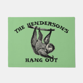 Luiaard Hang Out Sjabloon Deurmat