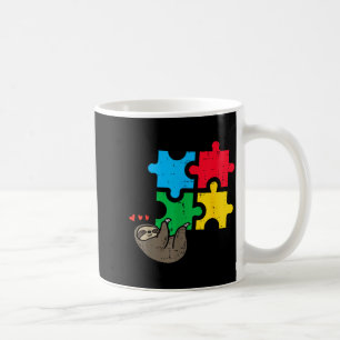 Luiaard Hangen Puzzel Schattig Autisme Bewustzijn Koffiemok