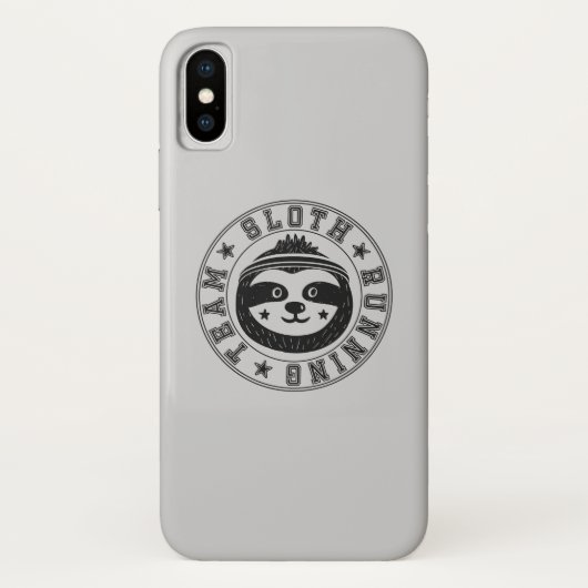 Luiaard hardloopteam Case-Mate iPhone case (Achterkant)