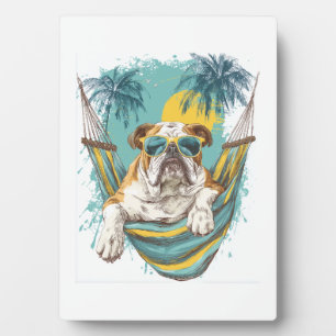 Luiaard Hond � Lui Grappige Pup Fotoplaat