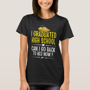 Luiaard Ik ben geslaagd voor de middelbare school T-shirt