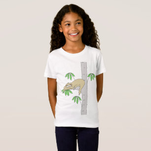 Luiaard in een cecropia-boom t-shirt