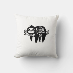 Luiaard is Mijn Geest Dier Chillen Lui Introvert S Kussen