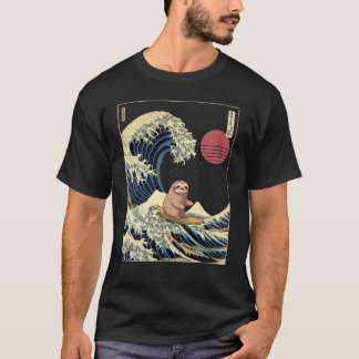 Luiaard Kanagawa Japanse Surfing Golf T-shirt