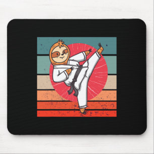 Luiaard Karate Zwarte Belt Luiaard Lover Japanse S Muismat