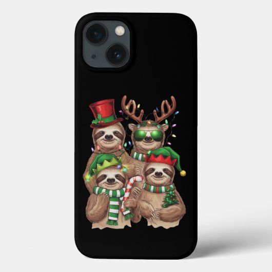 Luiaard Kerst Merry Slothmas Luiaard Liefhebber Gi Case-Mate iPhone Case (Achterkant)