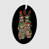 Luiaard Kerst Merry Slothmas Luiaard Liefhebber Gi Ornament (voorkant)