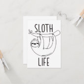 Luiaard Levenskaart Kaart (Voorkant / Achterkant in situ)