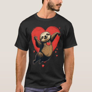 Luiaard Liefdeshart voor Valentijnsdag op Luiaard  T-shirt