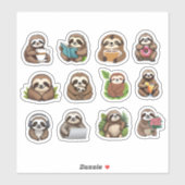 Luiaard Life Collectie Sticker (Vel)